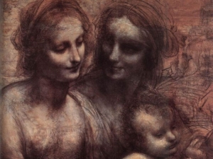 St. Anne, Mother Mary, and the Christ Child - Leonardo da Vinci